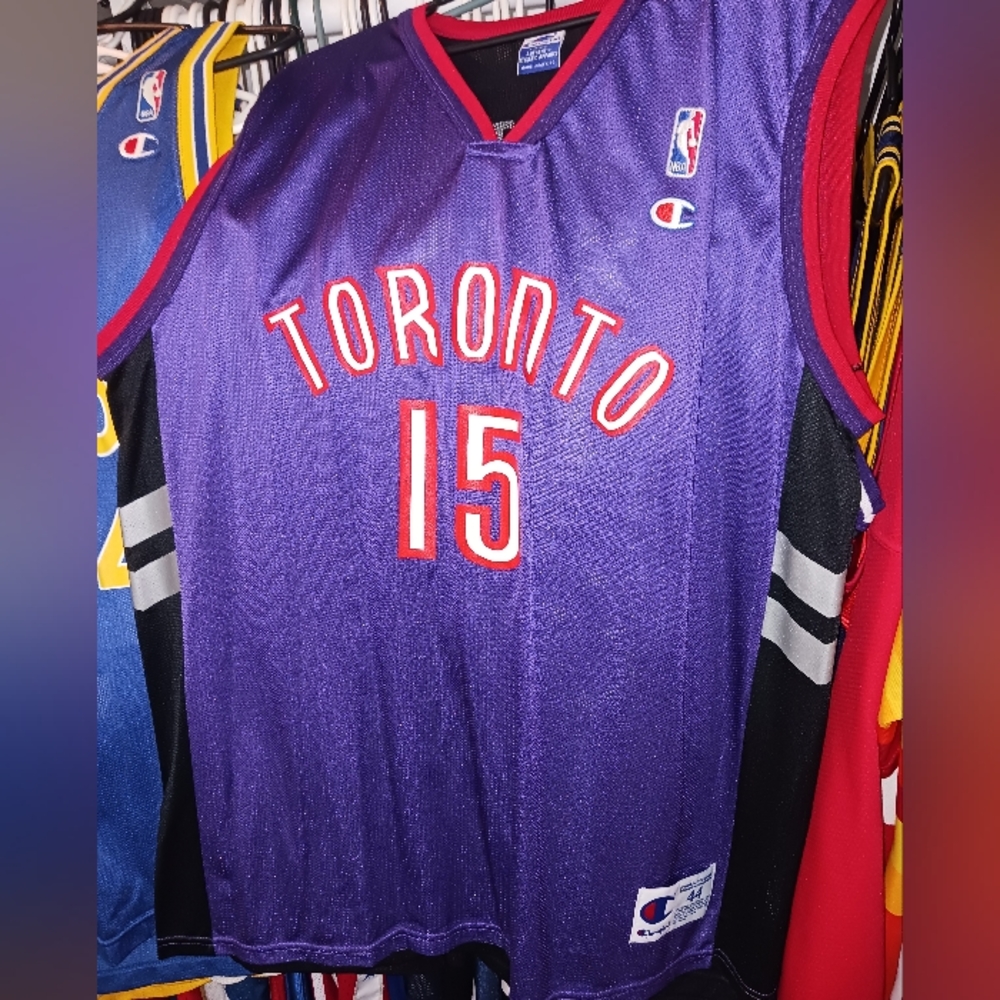 Vince Carter Toronto Raptors Champion Jersey sz 44